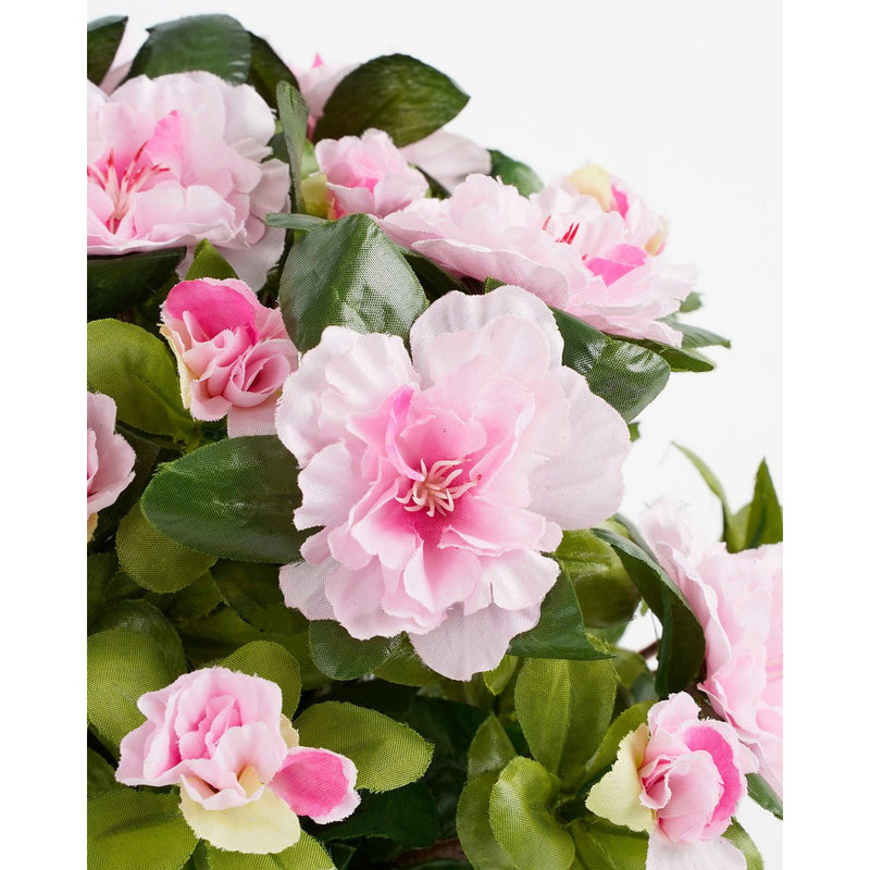 Azalea Kunstplant in Bloempot Stan - H31 x Ø26 cm - Roze - Chic Choice