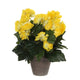Begonia Kunstplant in Bloempot Stan - H30 x Ø25 cm - Geel - Chic Choice