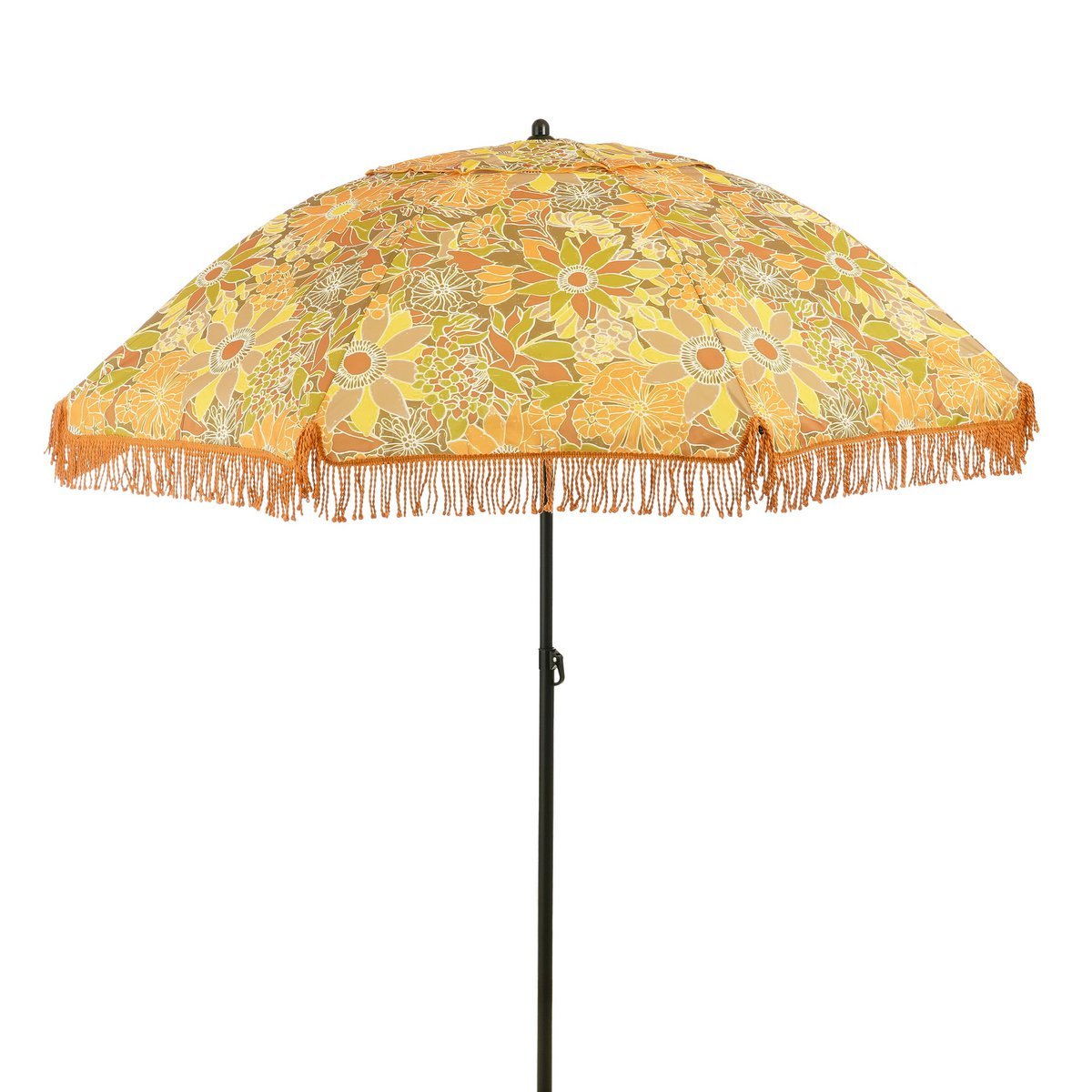 Bloem Parasol - H238 x Ø220 cm - Bruin - Chic Choice