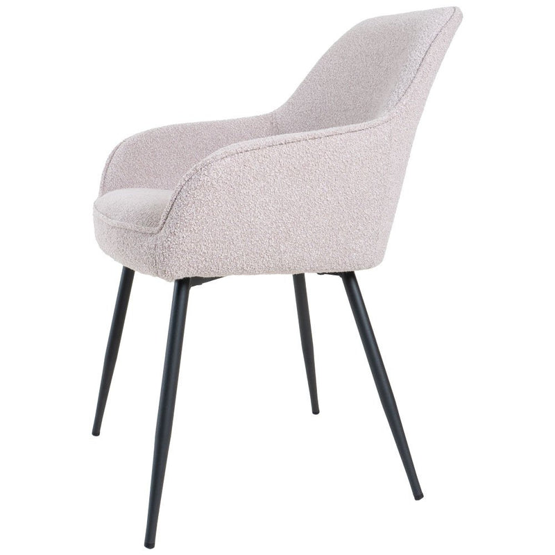 Eetkamerstoel Fenna – Bouclé – Naturel - Chic Choice