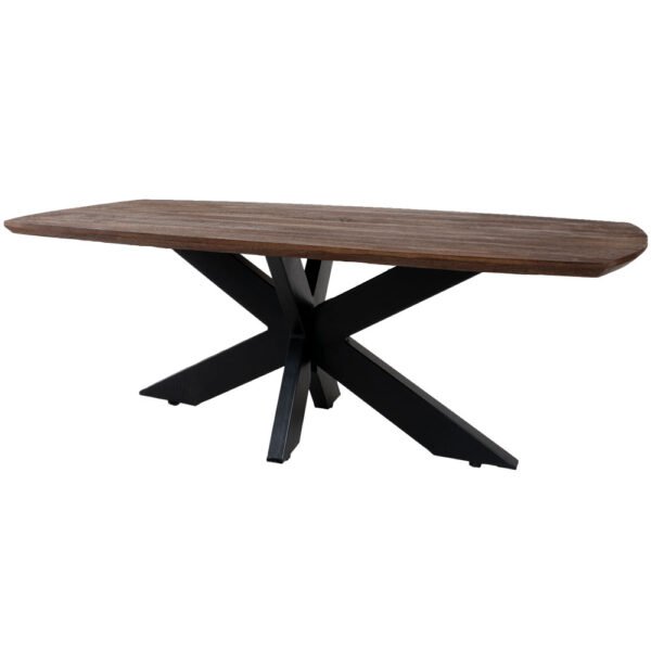 Eettafel Felix – Espresso Mangohout – 220 x 100 cm - Chic Choice