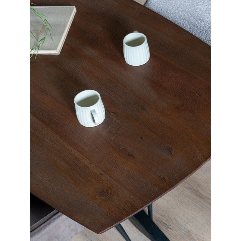 Eettafel Felix – Espresso Mangohout – 220 x 100 cm - Chic Choice