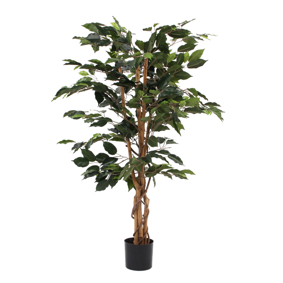 Ficus Kunstplant - H110 x Ø65 cm - Groen - Chic Choice
