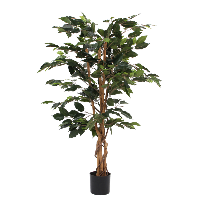 Ficus Kunstplant - H110 x Ø65 cm - Groen - Chic Choice