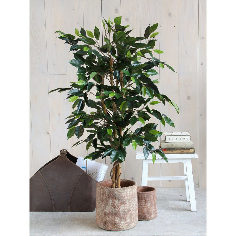 Ficus Kunstplant - H110 x Ø65 cm - Groen - Chic Choice