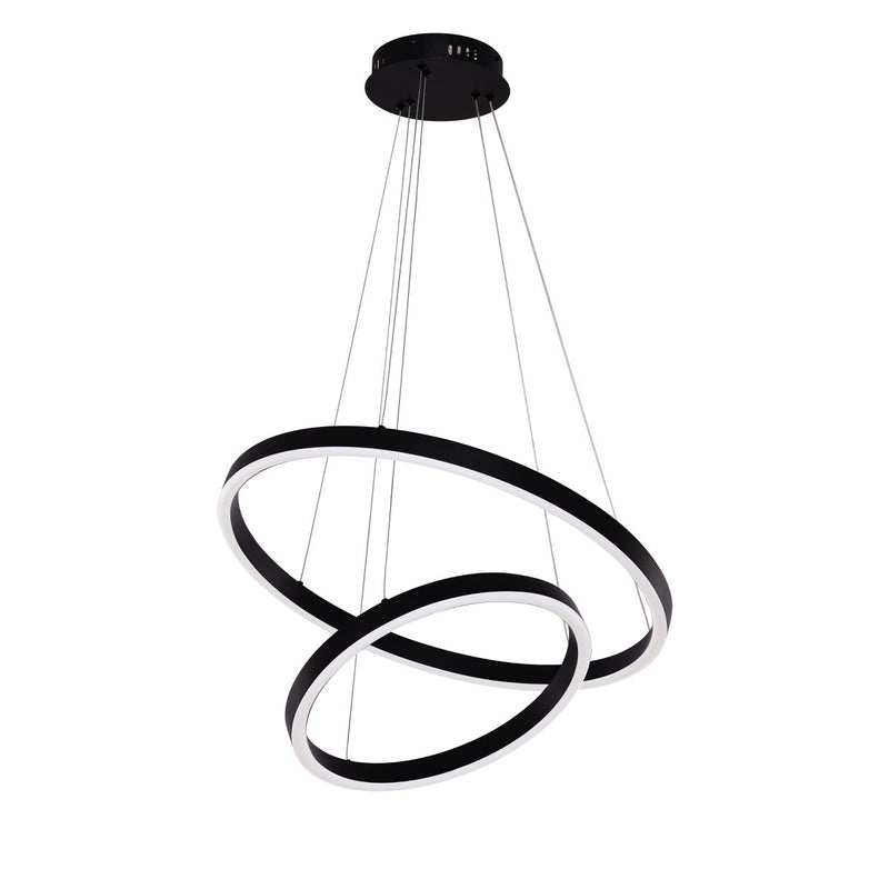 Hanglamp Neo Black | 2-Ring 40+60cm - Chic Choice