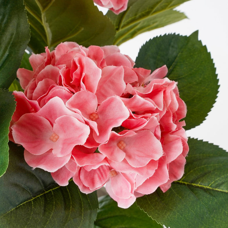 Hortensia Kunstplant in Bloempot Stan - H40 x Ø35 cm - Roze - Chic Choice