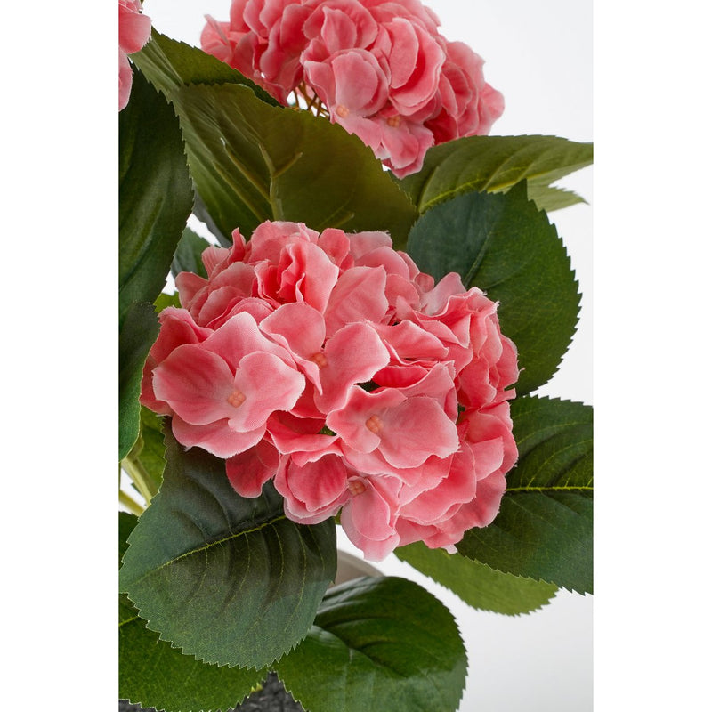 Hortensia Kunstplant in Bloempot Stan - H40 x Ø35 cm - Roze - Chic Choice