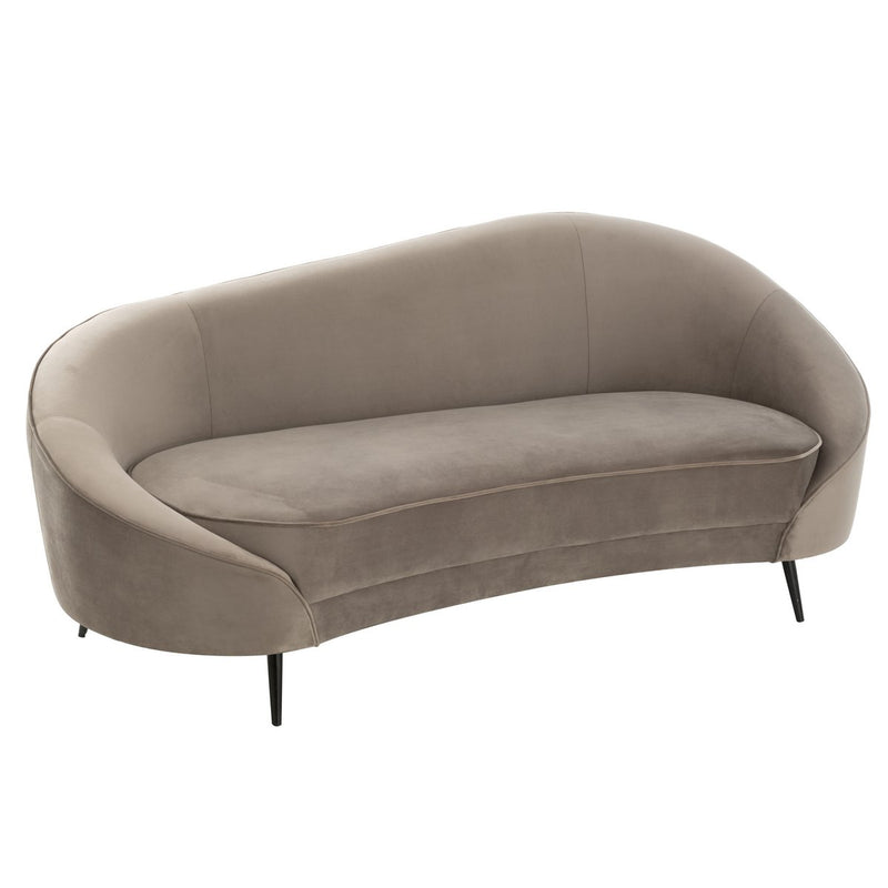 J-Line Sofa Elisabeth Textil Silver - Chic Choice
