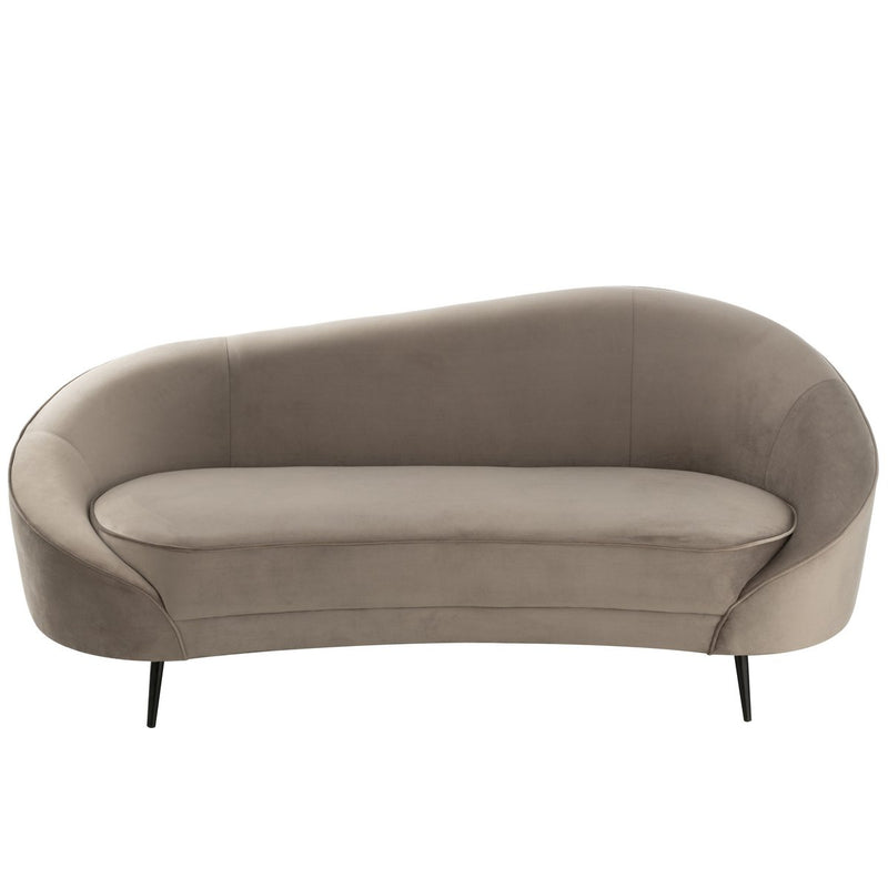J-Line Sofa Elisabeth Textil Silver - Chic Choice