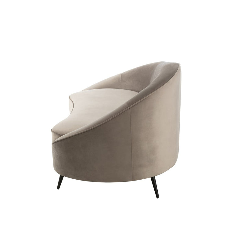 J-Line Sofa Elisabeth Textil Silver - Chic Choice