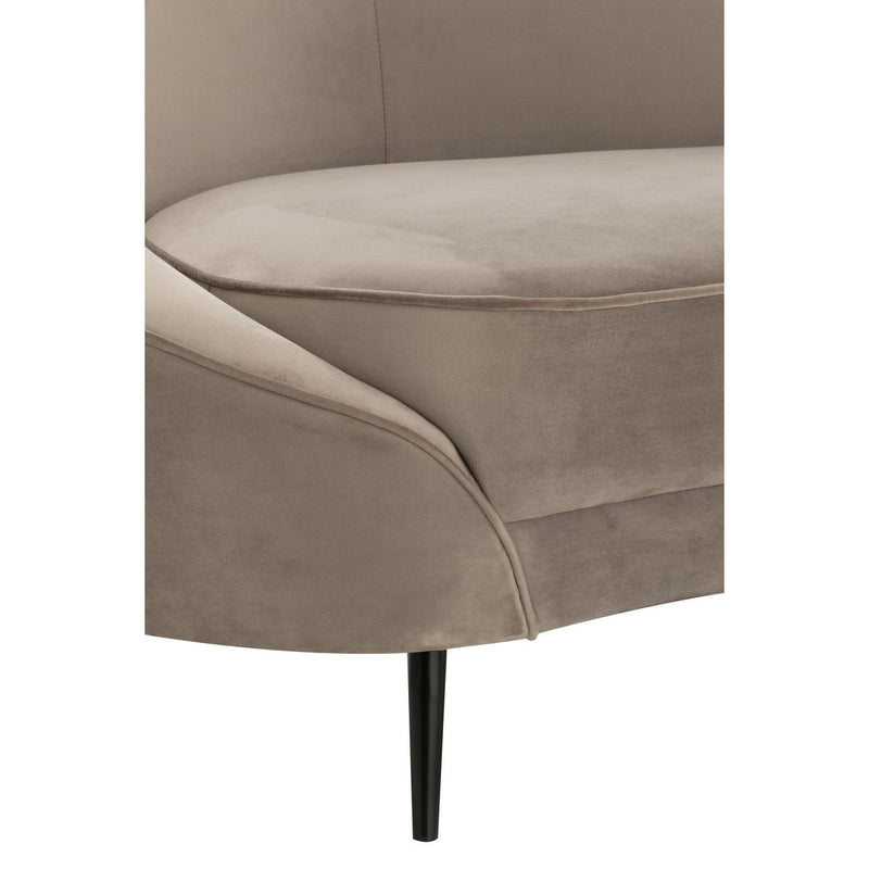 J-Line Sofa Elisabeth Textil Silver - Chic Choice