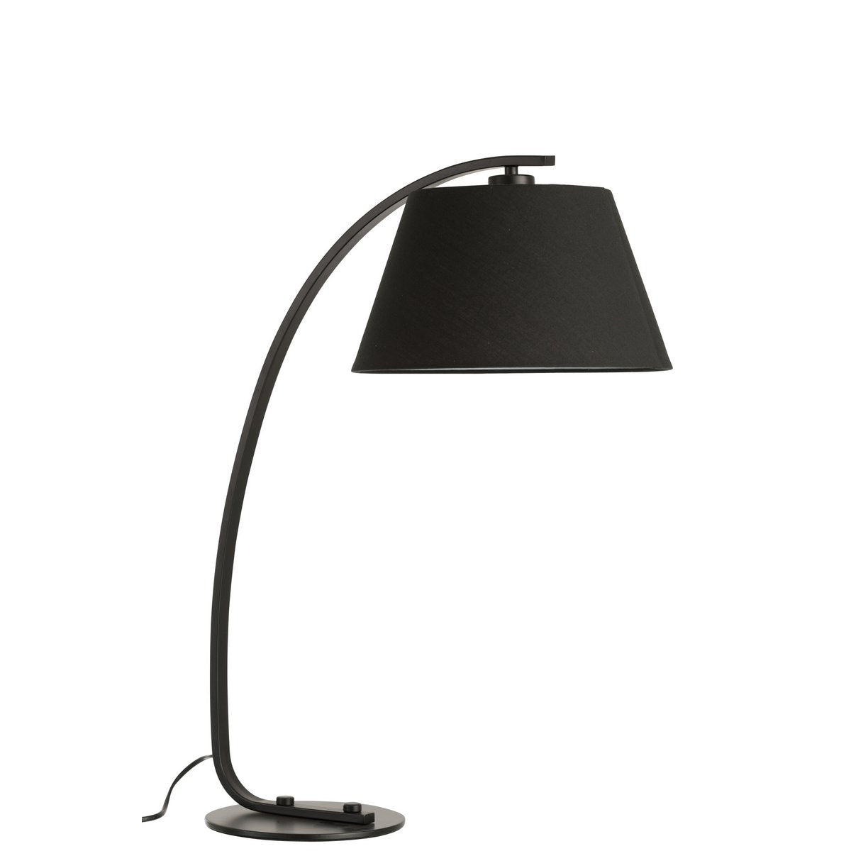 J-Line tafellamp Boog - metaal - zwart - Chic Choice