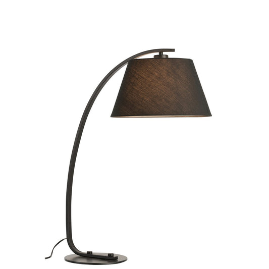 J-Line tafellamp Boog - metaal - zwart - Chic Choice