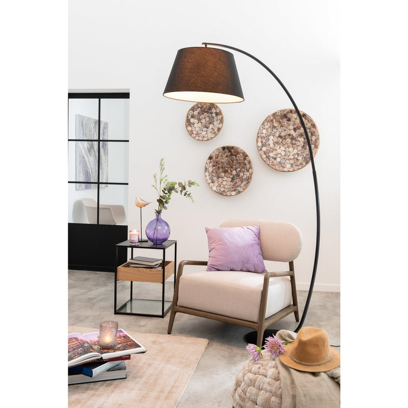 J-Line tafellamp Boog - metaal - zwart - Chic Choice