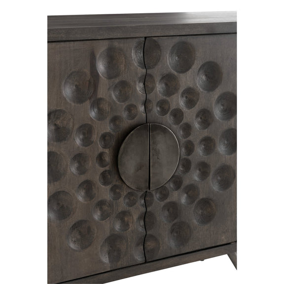J-line kast Laag Etnisch 2 deuren + 6 laden - hout - bruin - Chic Choice