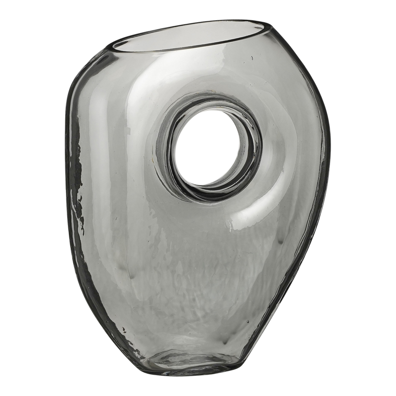 Jay Vaas - L18 x B8 x H23 cm - Glas - Grijs - Chic Choice