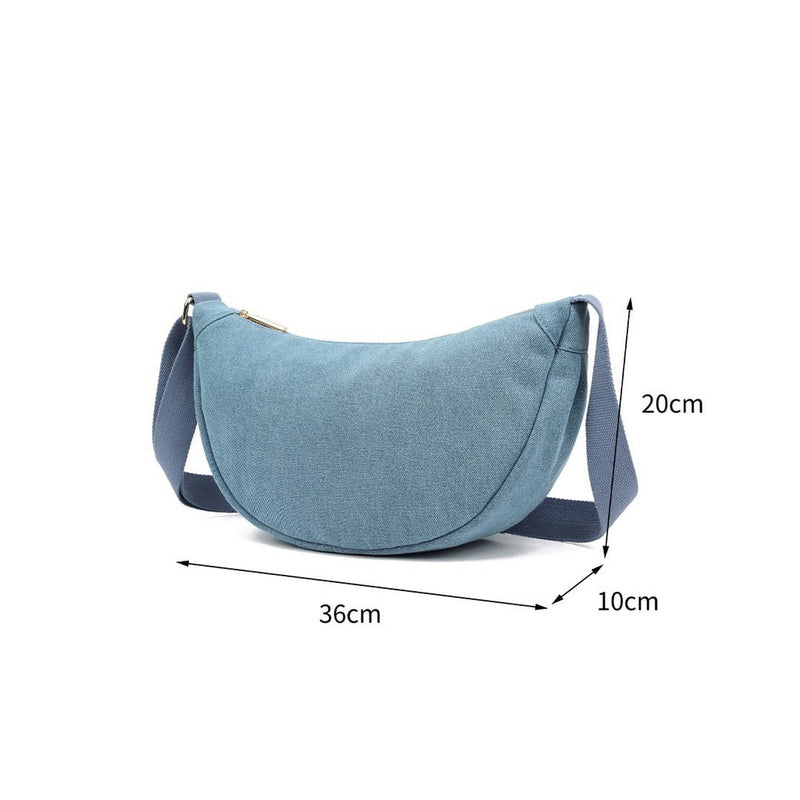 Kunstlederen Schoudertas | 40073 | Jeans - Chic Choice