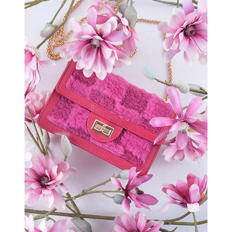 Kunstlederen schoudertasje teddy | 20082 - Chic Choice