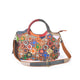 Lederen handtas | Multicolor bloemen geblokt | 552257 - Chic Choice