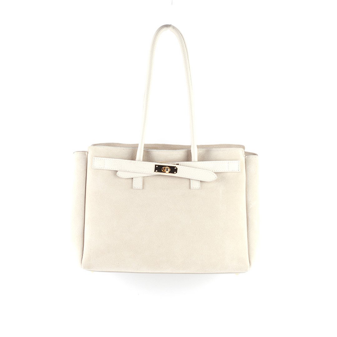 Lederen handtas | Suède | 552346 - Chic Choice