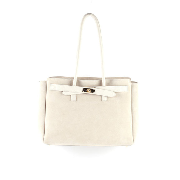 Lederen handtas | Suède | 552346 - Chic Choice