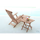 Ligstoel met voetensteun, teak - Chic Choice