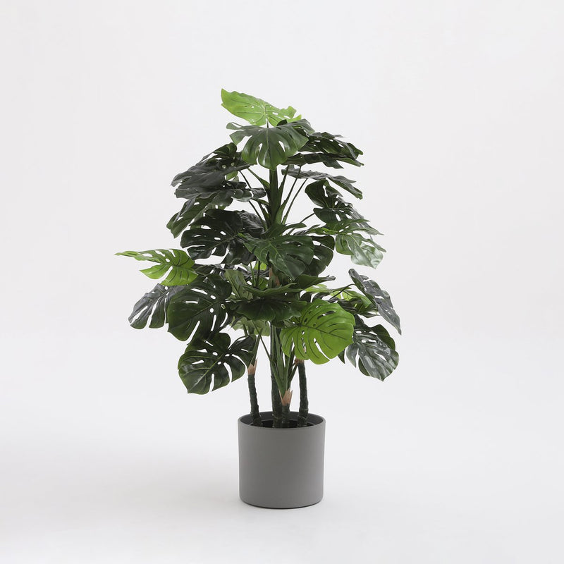 Monstera Kunstplant - H140 x Ø80 cm - Groen - Chic Choice