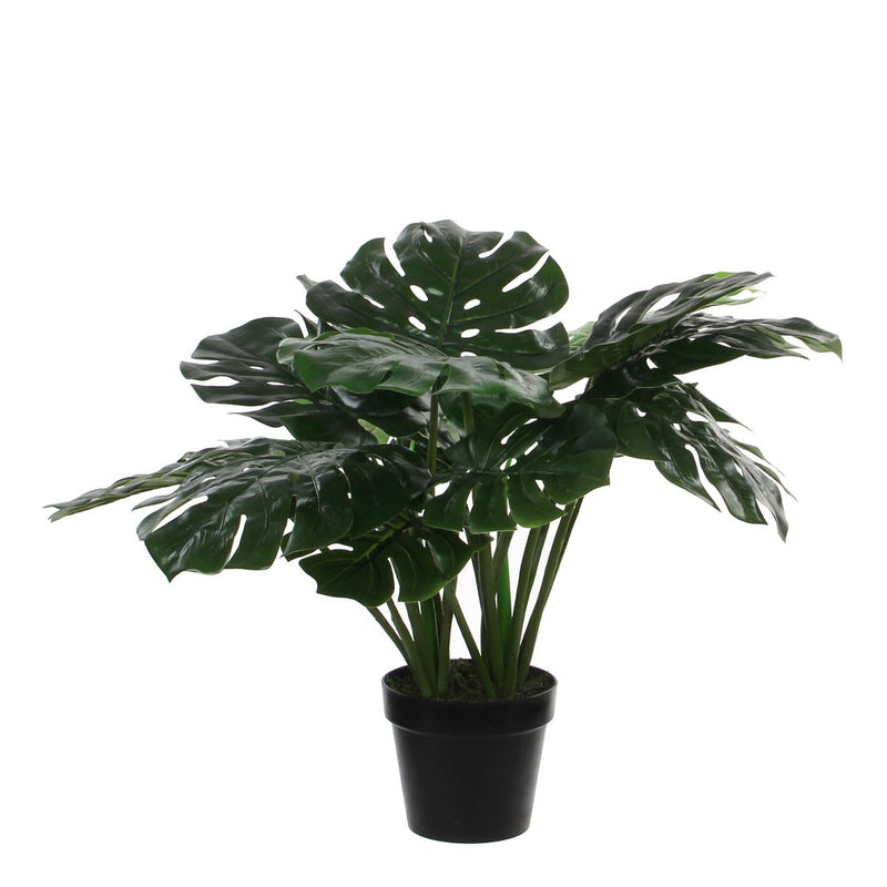 Monstera Kunstplant - H60 x Ø80 cm - Groen - Chic Choice