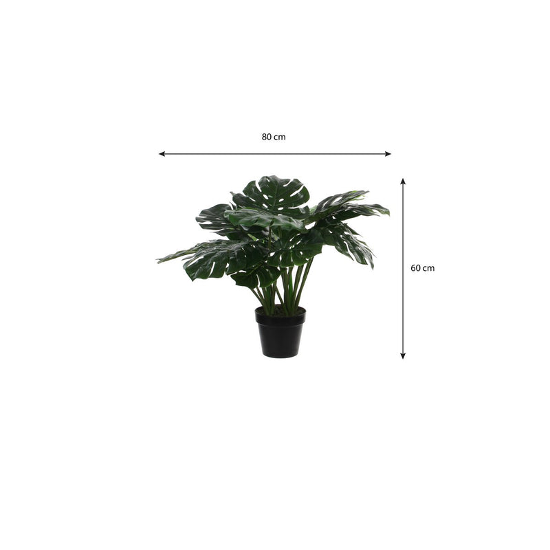 Monstera Kunstplant - H60 x Ø80 cm - Groen - Chic Choice