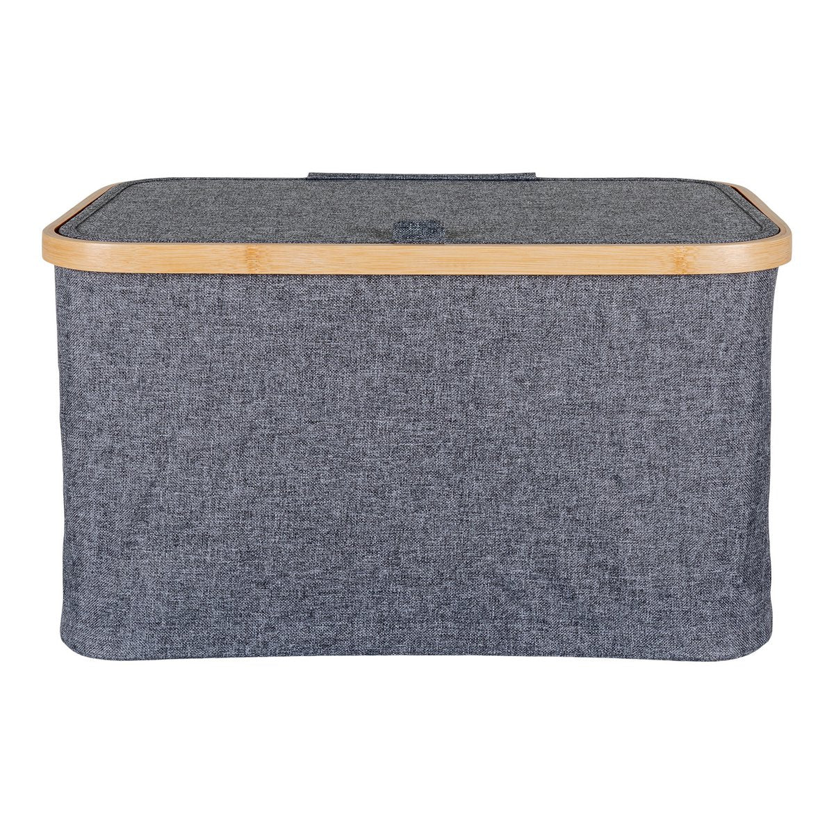 Noto Mand - Donkergrijs, Bamboe/Polyester, 30x45x25 cm - Chic Choice