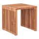 Pego Bijzettafel - Bijzettafel in teakhout, natuur, 40x40x40 cm - Chic Choice