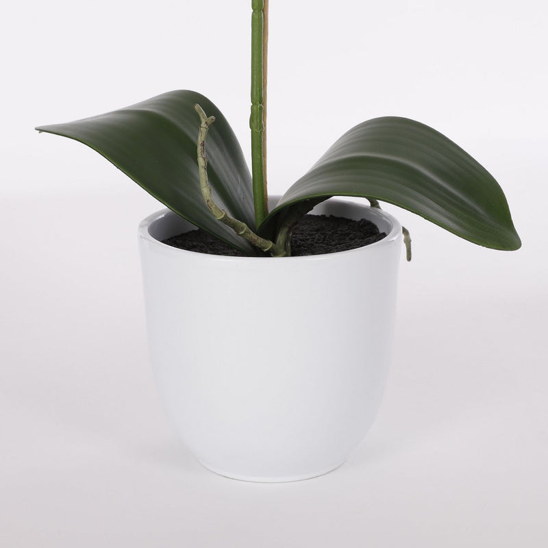 Phalaenopsis Kunstplant in Bloempot Tusca - H60 x Ø16 cm - Paars - Chic Choice