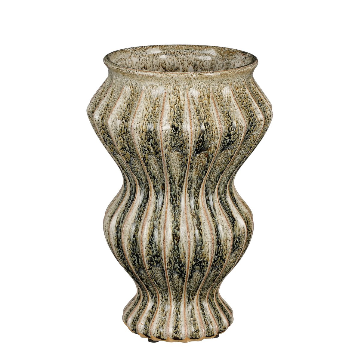 Pippa Vaas - H32 x Ø21 cm - Keramiek - Groen - Chic Choice