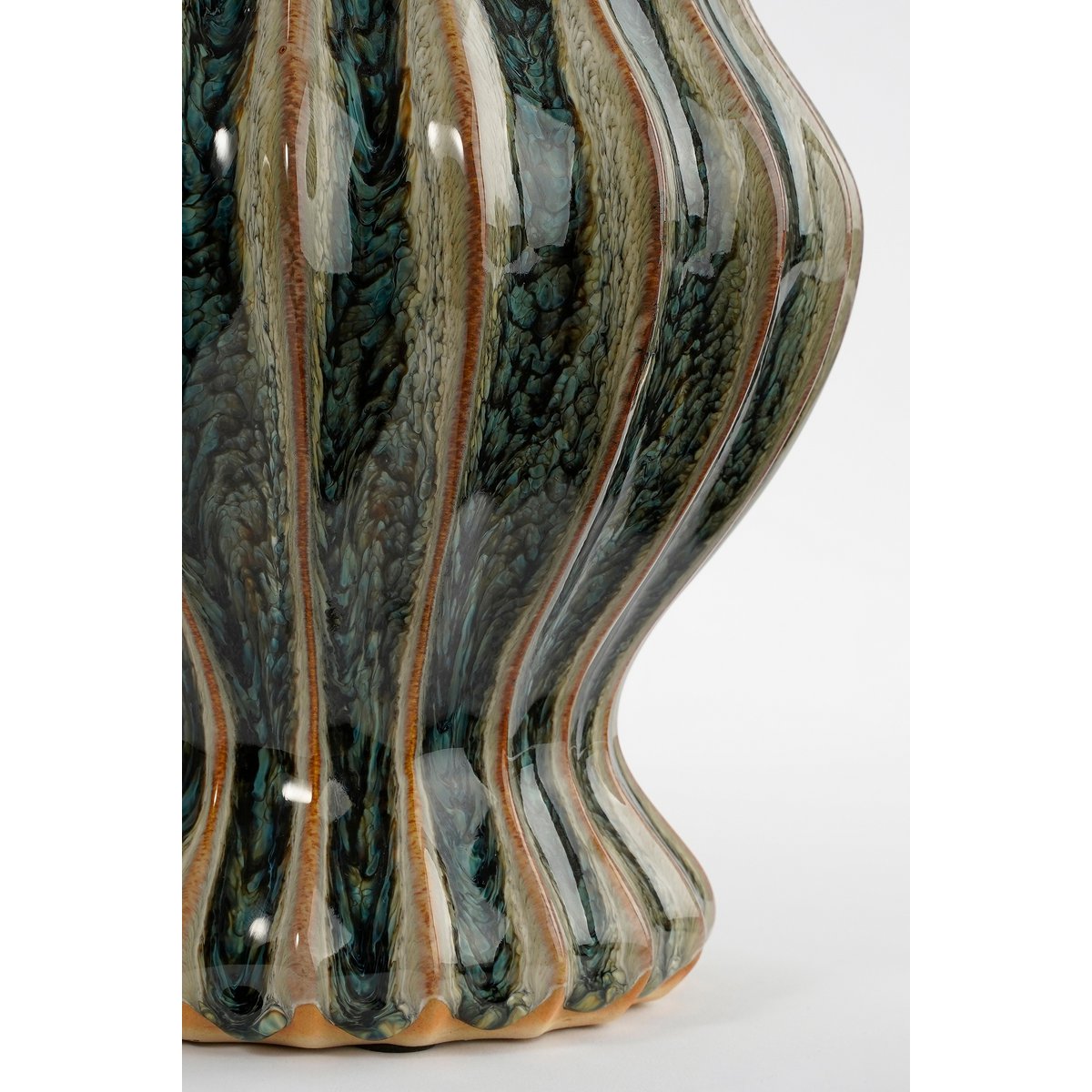 Pippa Vaas - H32 x Ø21 cm - Keramiek - Groen - Chic Choice
