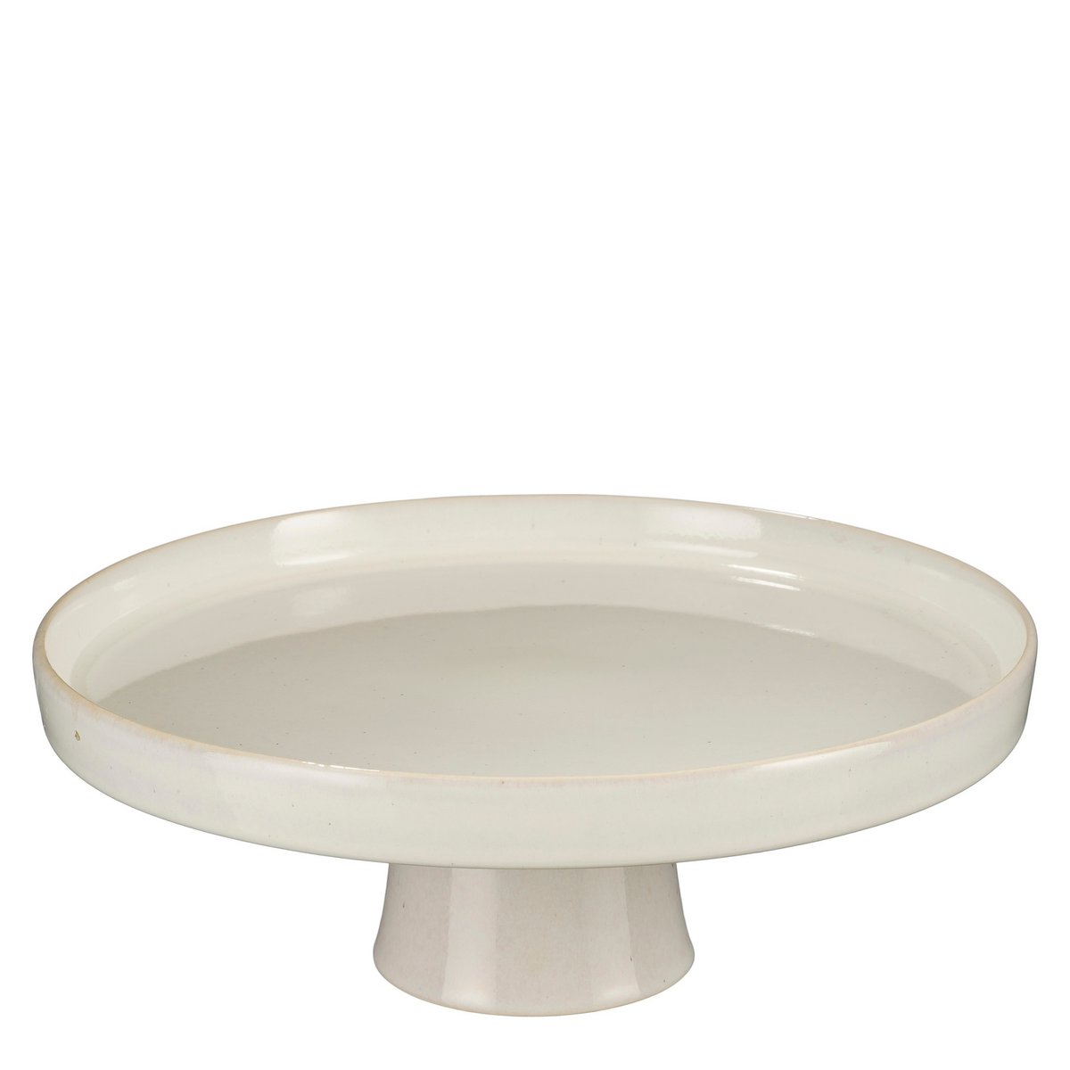 Racco Taartplateau - H11 x Ø28 cm - Steengoed - Off White - Chic Choice
