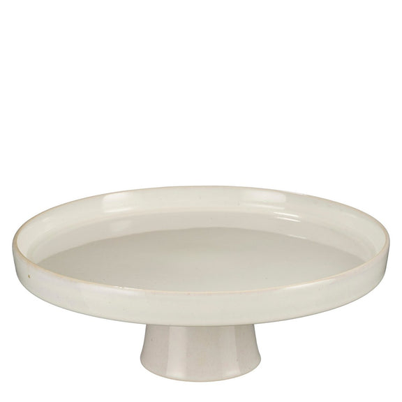 Racco Taartplateau - H11 x Ø28 cm - Steengoed - Off White - Chic Choice