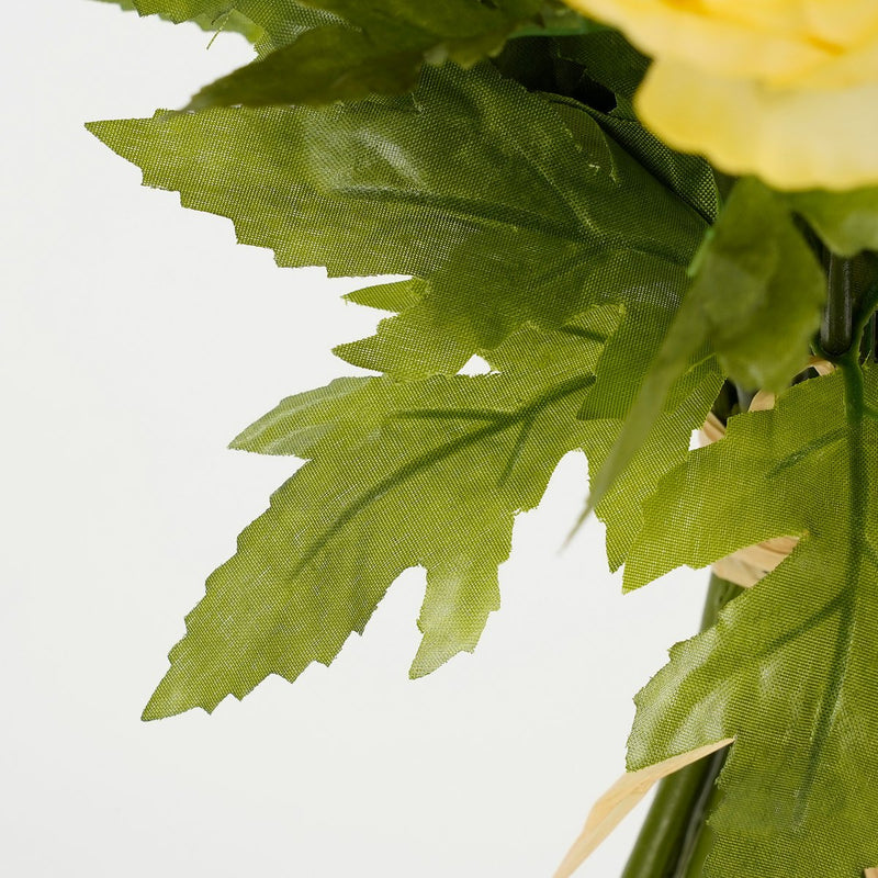 Ranonkels Kunstbloemen Boeket - H35 x Ø26 cm - Oranje - Chic Choice