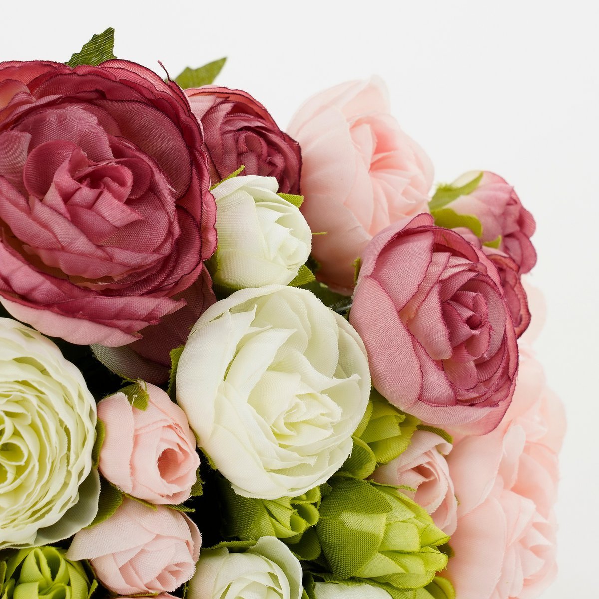 Ranonkels Kunstbloemen Boeket - H35 x Ø26 cm - Roze - Chic Choice