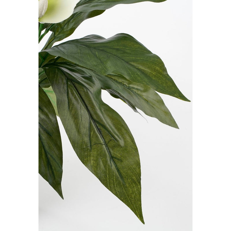 Spathiphyllum Kunstplant in Bloempot Stan - H50 x Ø40 cm - Wit - Chic Choice