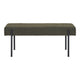 Swindon Bank - Donkergroen, Staal, Stof, Multiplex, 100x36x42.5cm - Chic Choice
