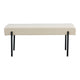 Swindon Bank - Witte Bouclé, 100x36x42,5cm - Chic Choice