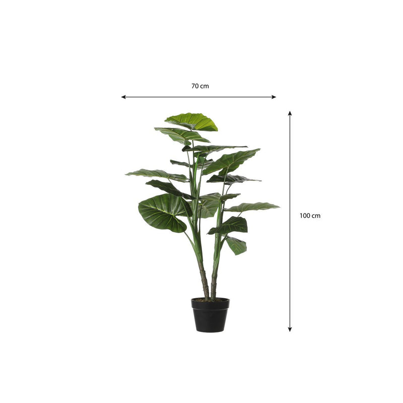Taro Kunstplant - H100 x Ø70 cm - Groen - Chic Choice