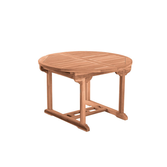 Tuintafel, 120 cm rond, uitschuifbaar, teak - Chic Choice