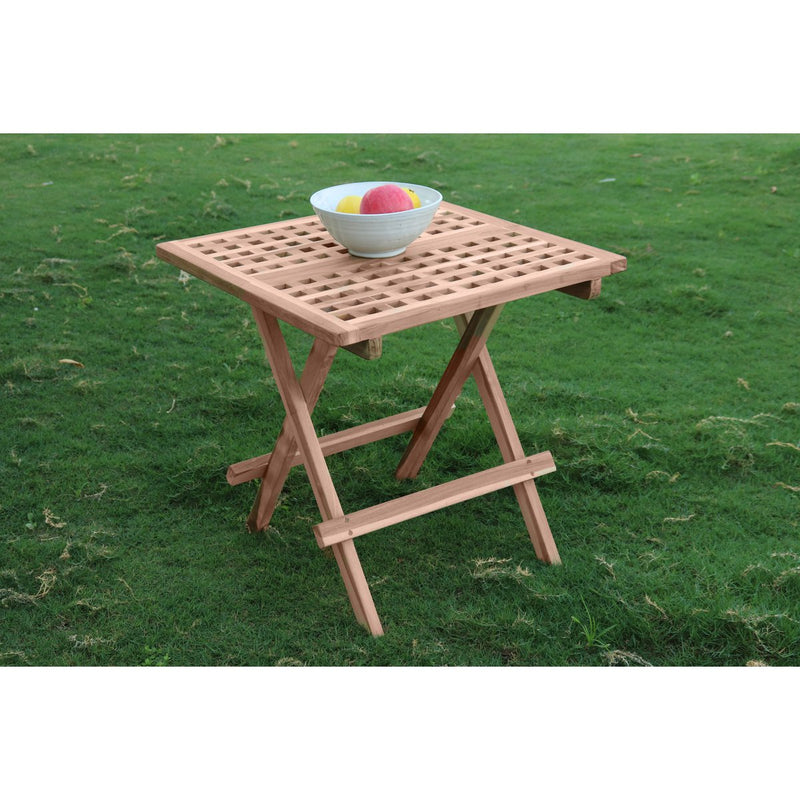 Tuintafel, 50x50 cm, teak - Chic Choice