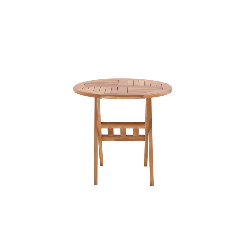 Tuintafel, 80 cm rond, teak - Chic Choice