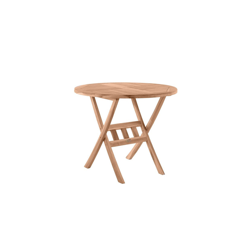 Tuintafel, 80 cm rond, teak - Chic Choice