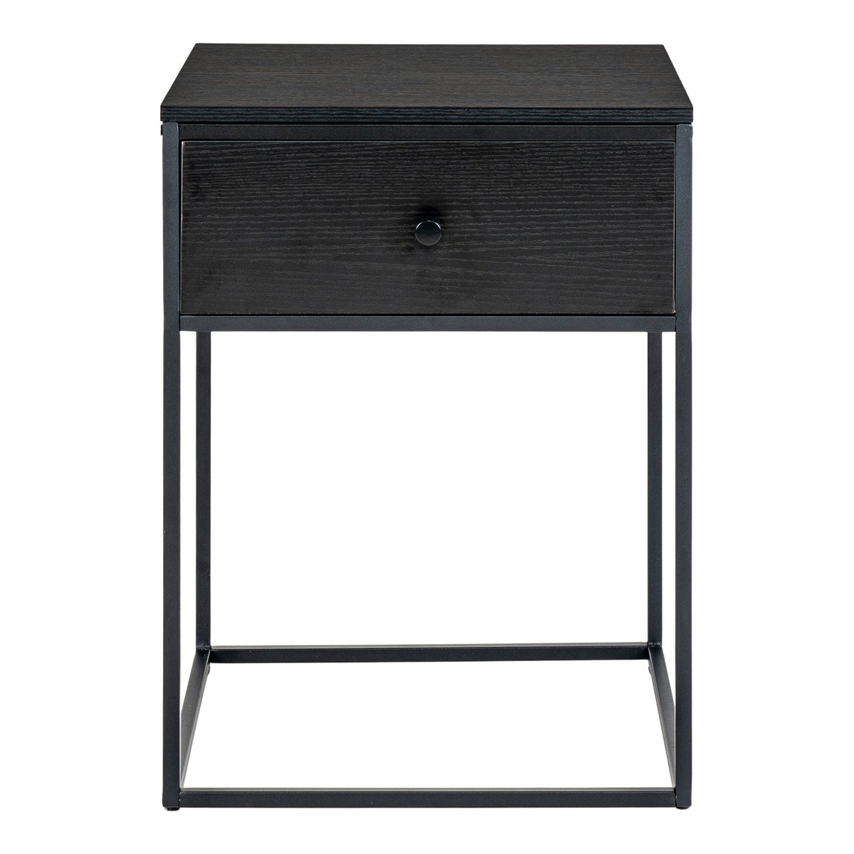 Vita Bijzettafel - zwart, staal, 40x40x55cm - Chic Choice