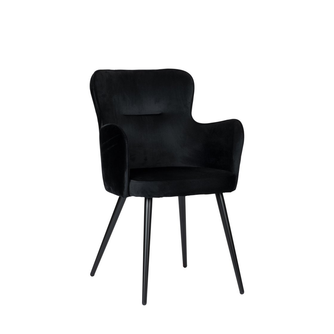 Vleugelstoel zwart (Set van 2) - Chic Choice