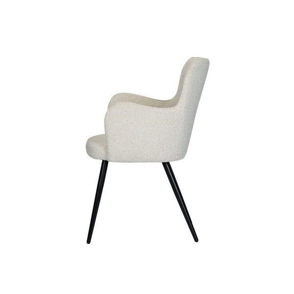 Oorfauteuil parelwit (Set van 2) - Chic Choice